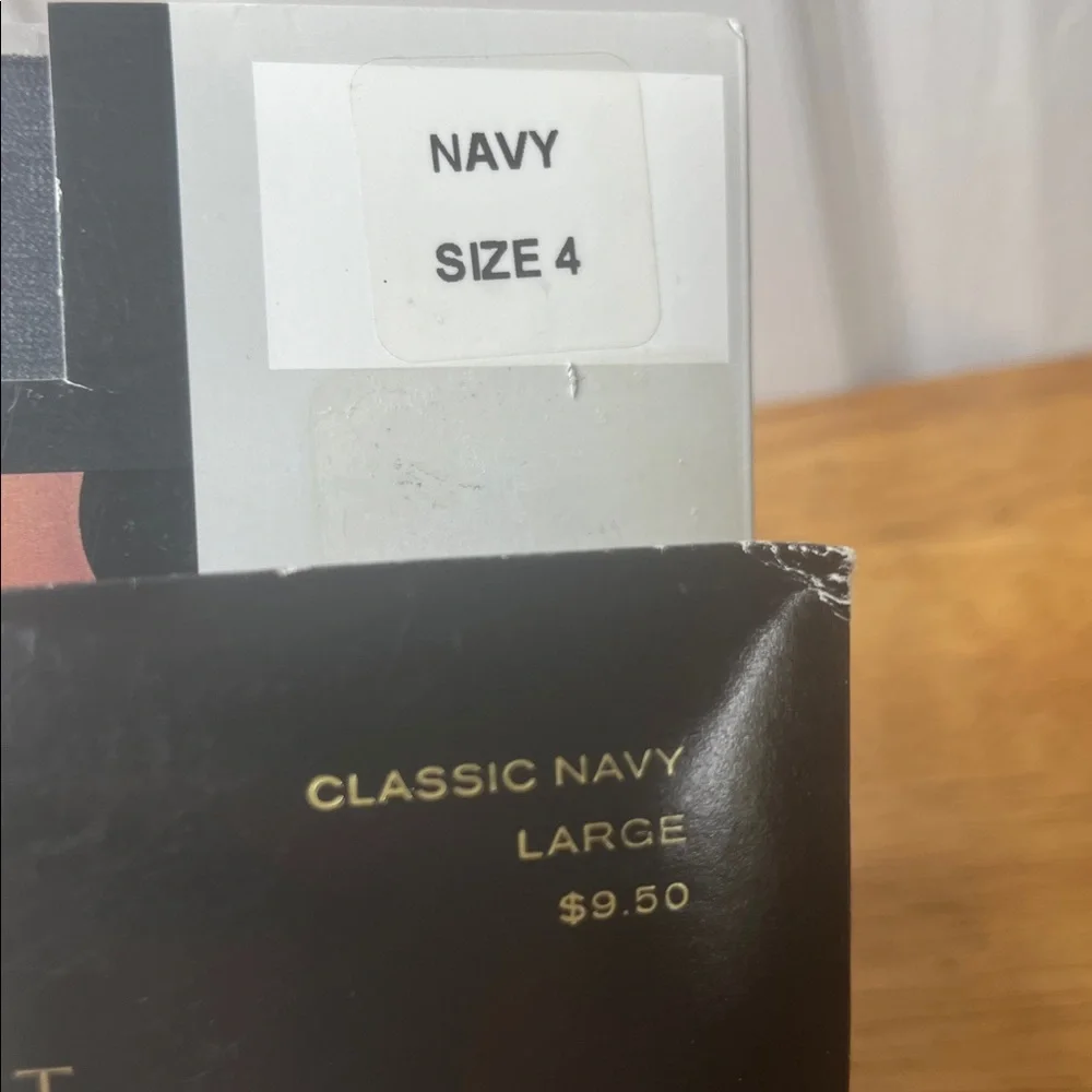Navy Blue Pantyhose Victoria’s Secret Evan Picone Size Large